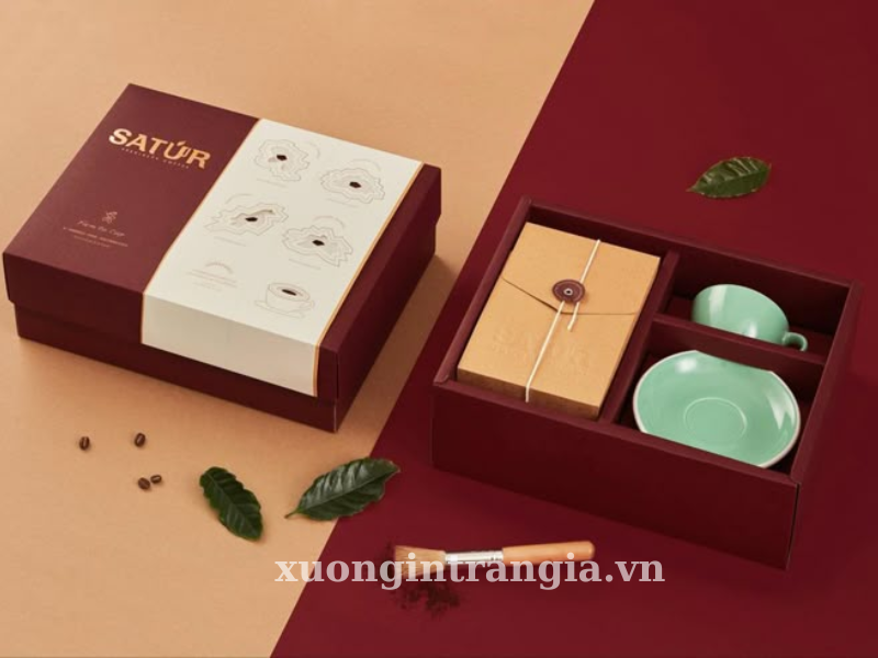 hộp trà kèm cốc uống